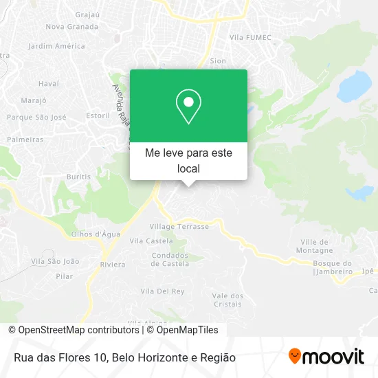 Rua das Flores 10 mapa