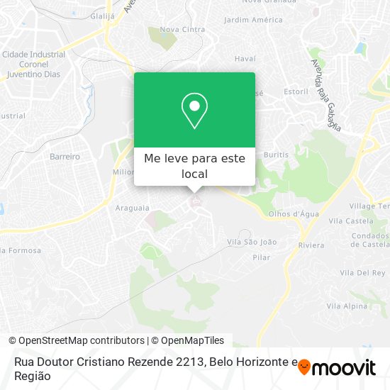 Rua Doutor Cristiano Rezende 2213 mapa