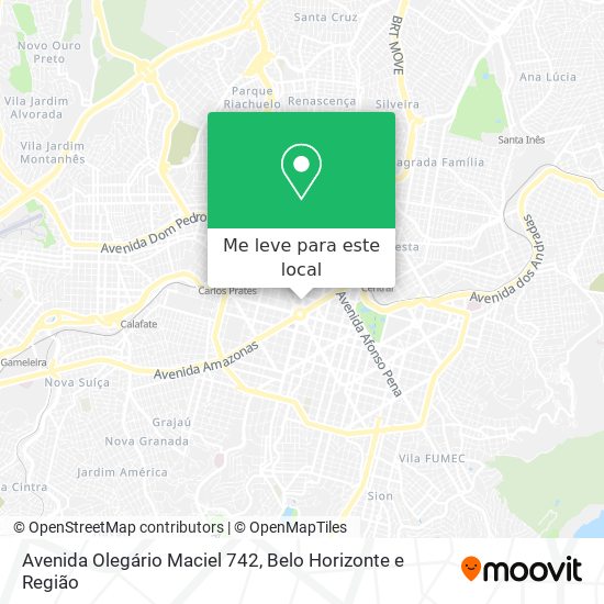 Avenida Olegário Maciel 742 mapa