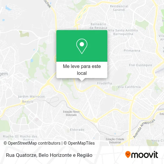 Rua Quatorze mapa