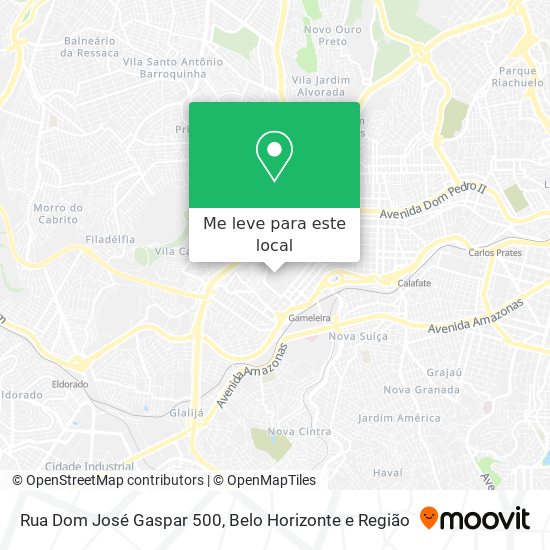 Rua Dom José Gaspar 500 mapa