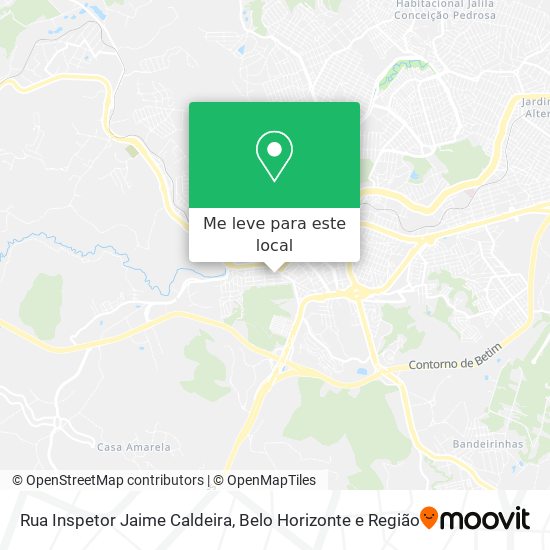 Rua Inspetor Jaime Caldeira mapa