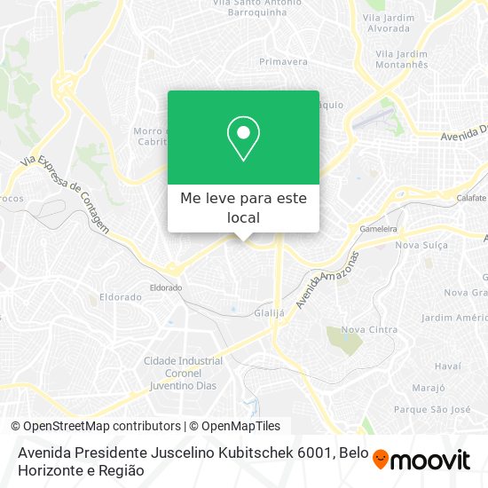 Avenida Presidente Juscelino Kubitschek 6001 mapa