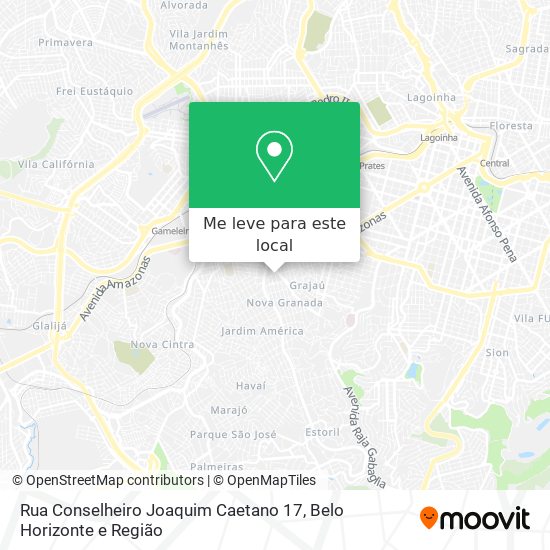 Rua Conselheiro Joaquim Caetano 17 mapa