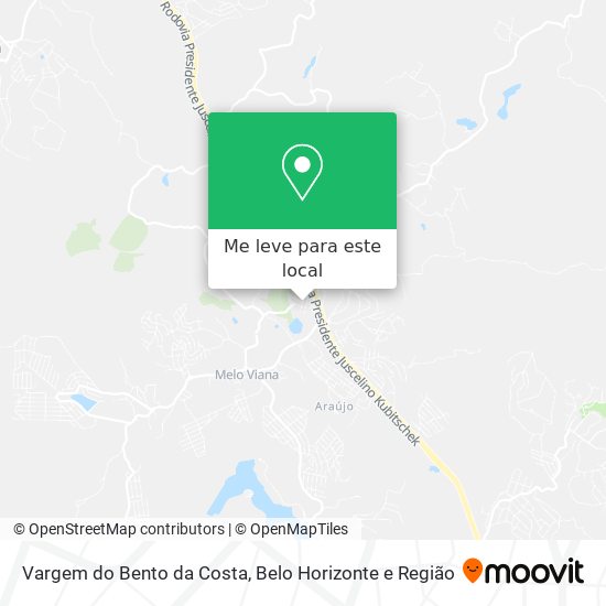 Vargem do Bento da Costa mapa