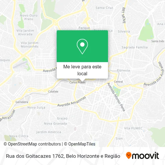 Rua dos Goitacazes 1762 mapa