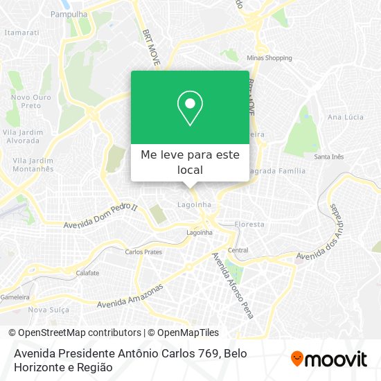 Avenida Presidente Antônio Carlos 769 mapa