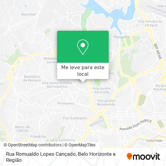 Rua Romualdo Lopes Cançado mapa