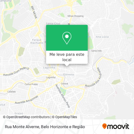 Rua Monte Alverne mapa