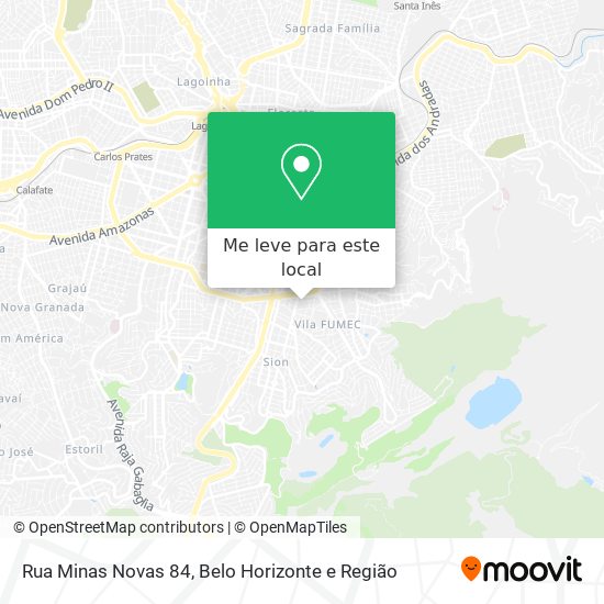 Rua Minas Novas 84 mapa