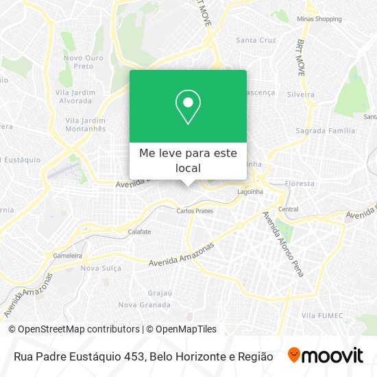 Rua Padre Eustáquio 453 mapa