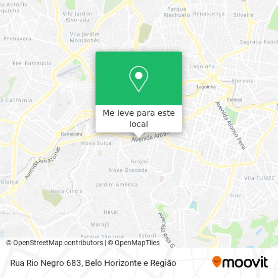 Rua Rio Negro 683 mapa