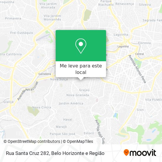 Rua Santa Cruz 282 mapa