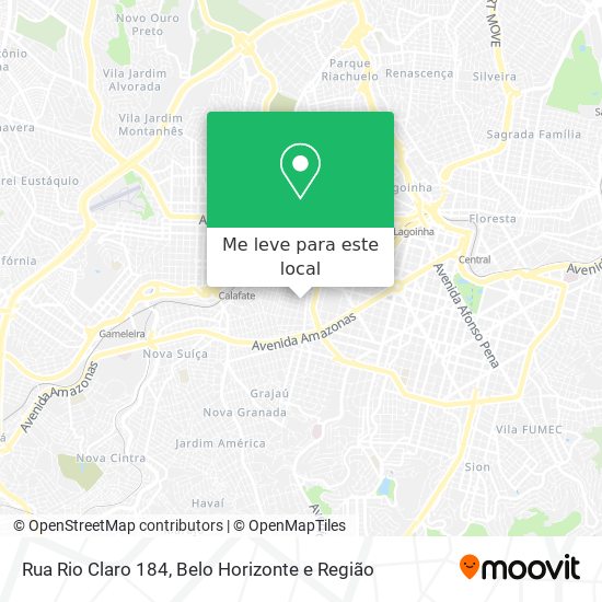 Rua Rio Claro 184 mapa