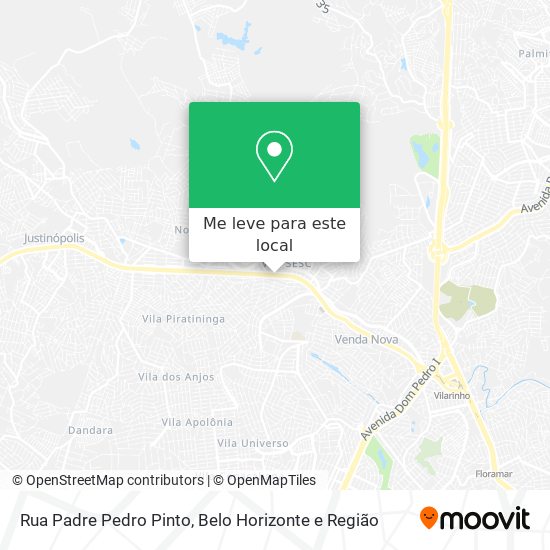 Rua Padre Pedro Pinto mapa