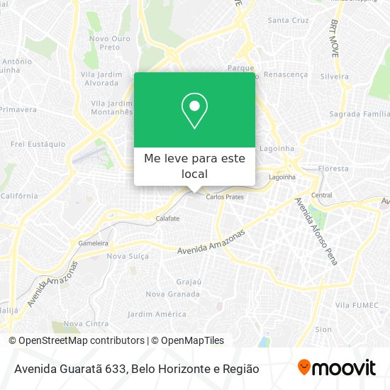 Avenida Guaratã 633 mapa