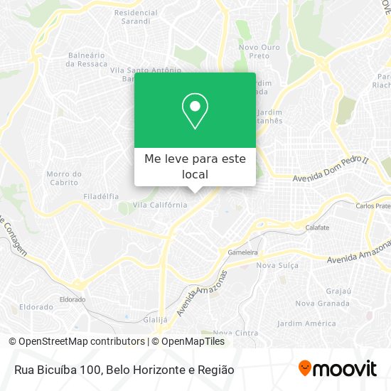 Rua Bicuíba 100 mapa