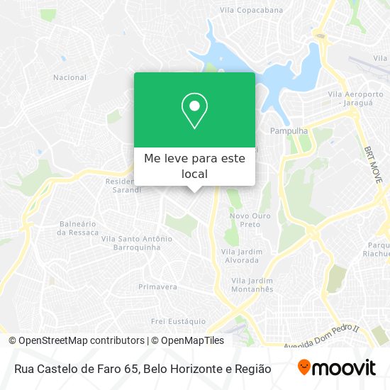 Rua Castelo de Faro 65 mapa