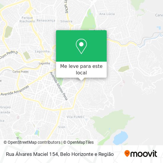 Rua Álvares Maciel 154 mapa