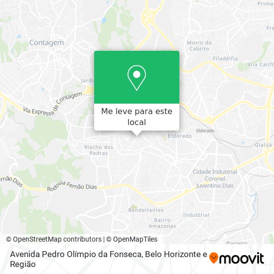 Avenida Pedro Olímpio da Fonseca mapa
