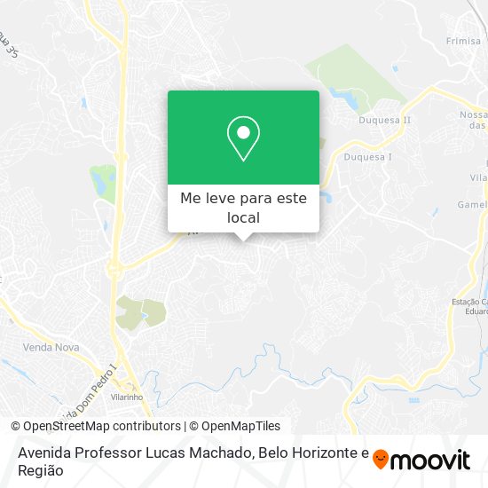 Avenida Professor Lucas Machado mapa