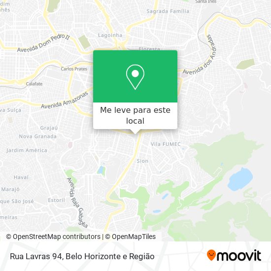 Rua Lavras 94 mapa