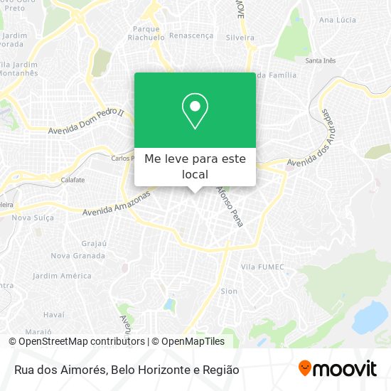 Rua dos Aimorés mapa