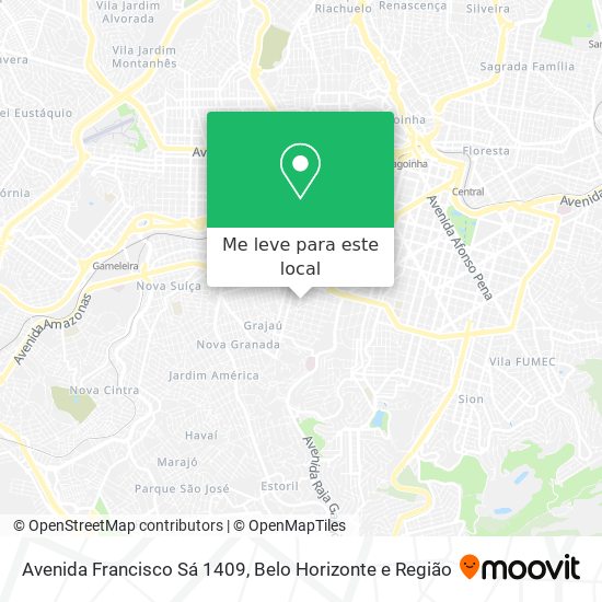 Avenida Francisco Sá 1409 mapa