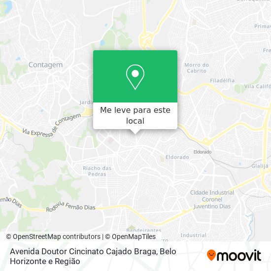 Avenida Doutor Cincinato Cajado Braga mapa