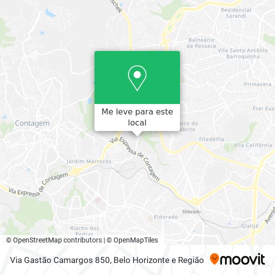 Via Gastão Camargos 850 mapa