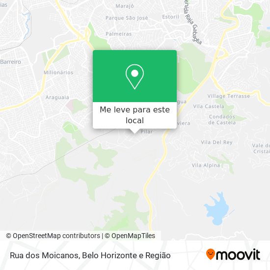 Rua dos Moicanos mapa