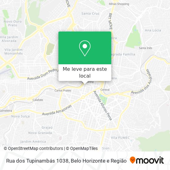 Rua dos Tupinambás 1038 mapa