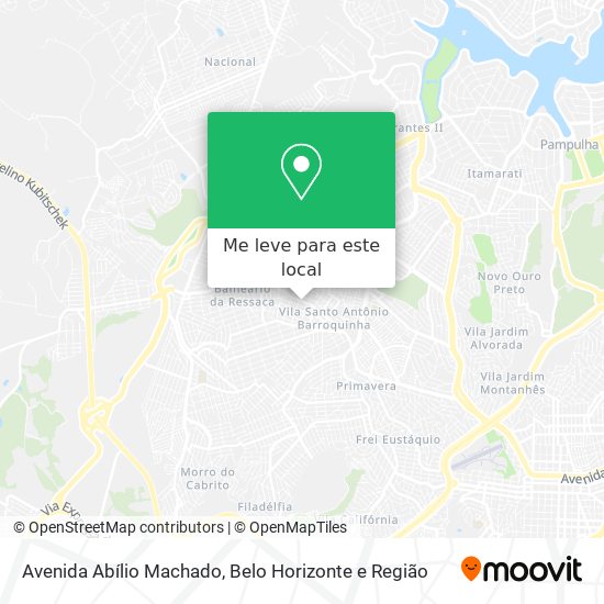 Avenida Abílio Machado mapa