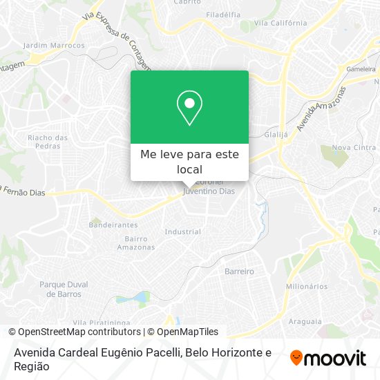 Avenida Cardeal Eugênio Pacelli mapa