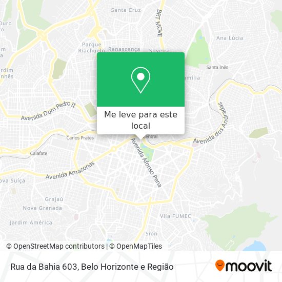 Rua da Bahia 603 mapa