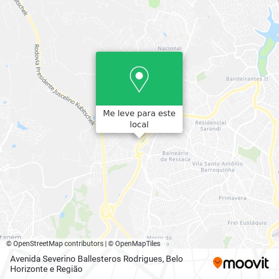 Avenida Severino Ballesteros Rodrigues mapa