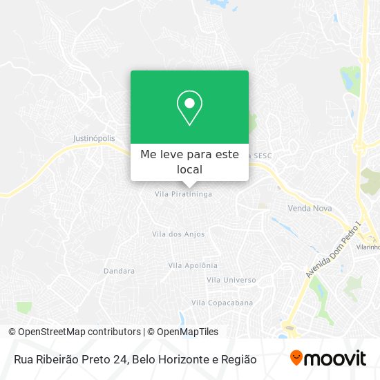 Rua Ribeirão Preto 24 mapa
