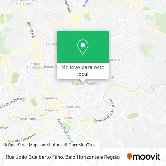 Rua João Gualberto Filho mapa