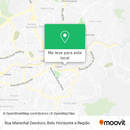 Rua Marechal Deodoro mapa