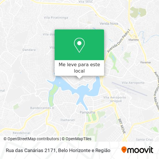 Rua das Canárias 2171 mapa