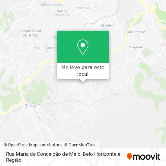 Rua Maria da Conceição de Melo mapa