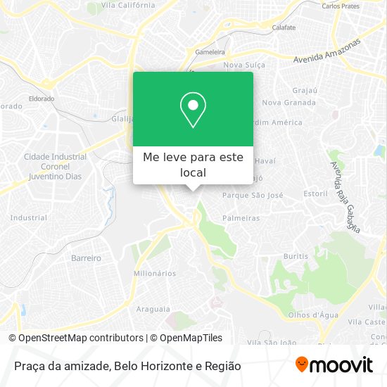 Praça da amizade mapa