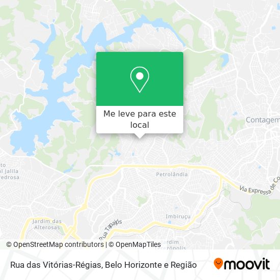 Rua das Vitórias-Régias mapa