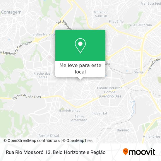 Rua Rio Mossoró 13 mapa