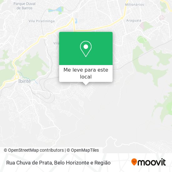 Rua Chuva de Prata mapa