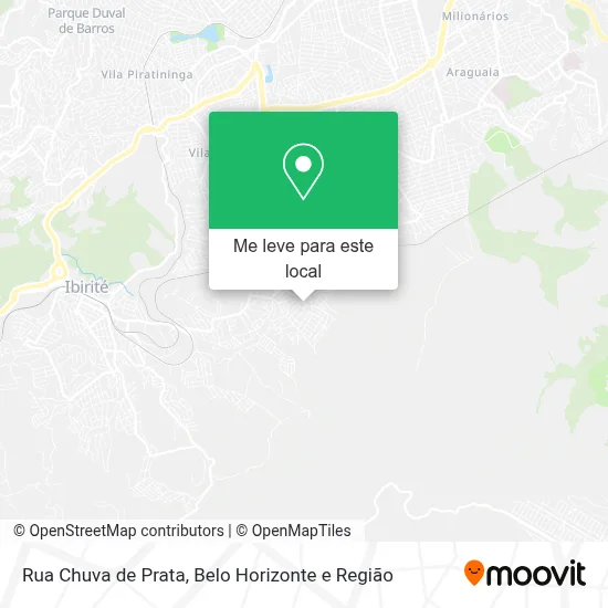 Rua Chuva de Prata mapa