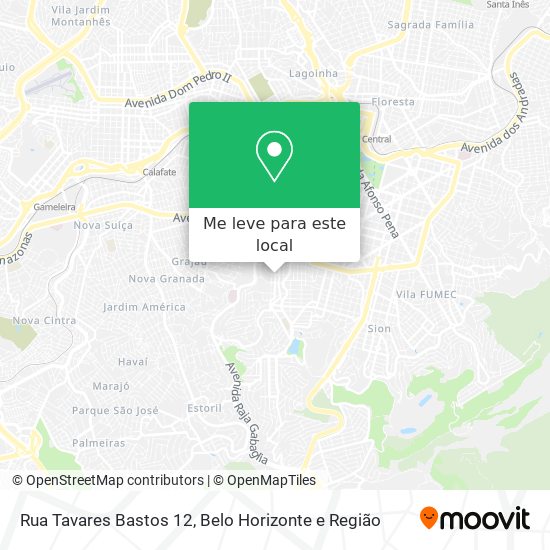 Rua Tavares Bastos 12 mapa