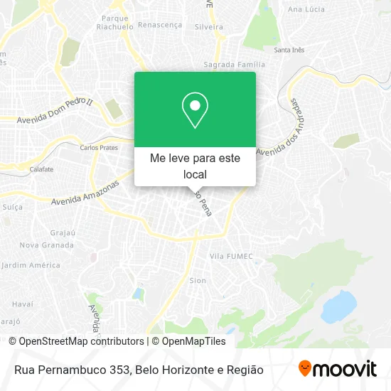 Rua Pernambuco 353 mapa