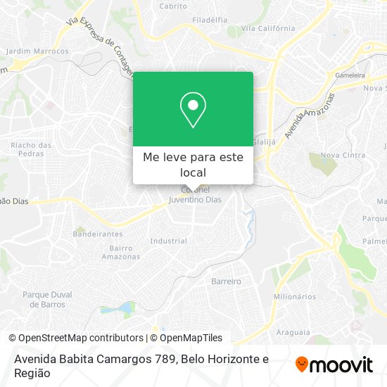 Avenida Babita Camargos 789 mapa