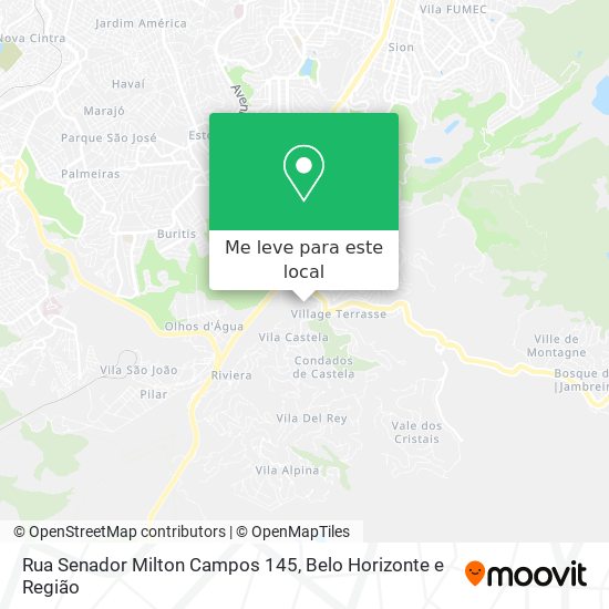 Rua Senador Milton Campos 145 mapa